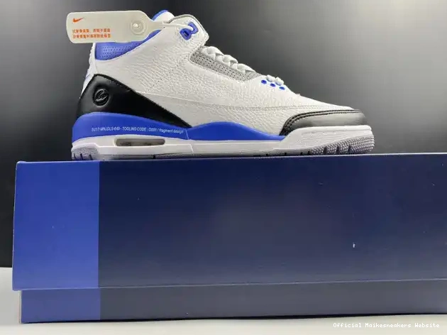Official Maikesneakers Blue Retro White Air CT8532-040 Jordan 3 0508
